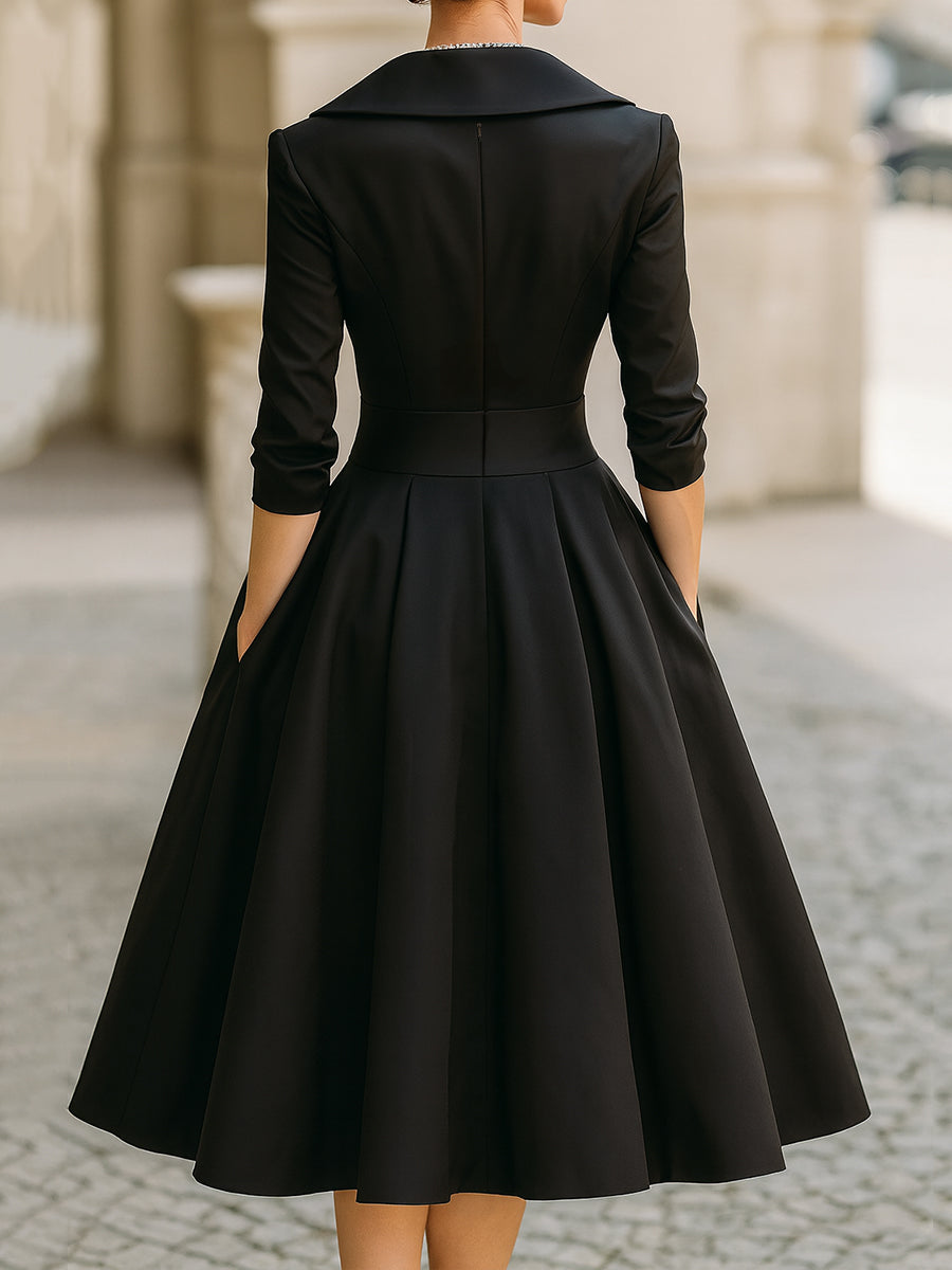 Reece™ Elegant Midi Dress — Flattering Satin-Finish Silhouette 6