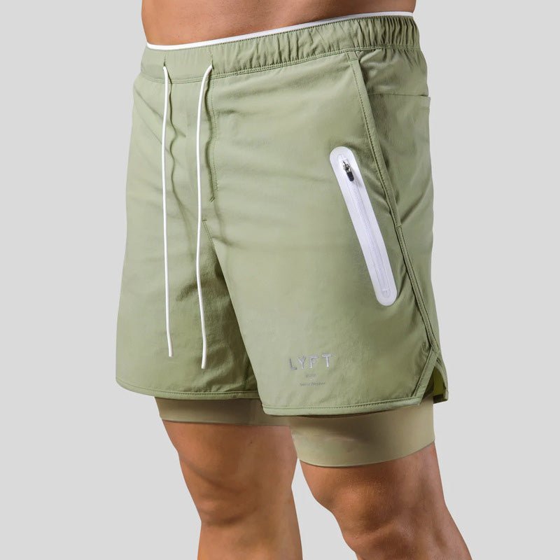 ActiveFlex | Men's 2-in-1 Gym Shorts with Breathable Cotton & Compression Liner | Comfortable Fit for Workouts