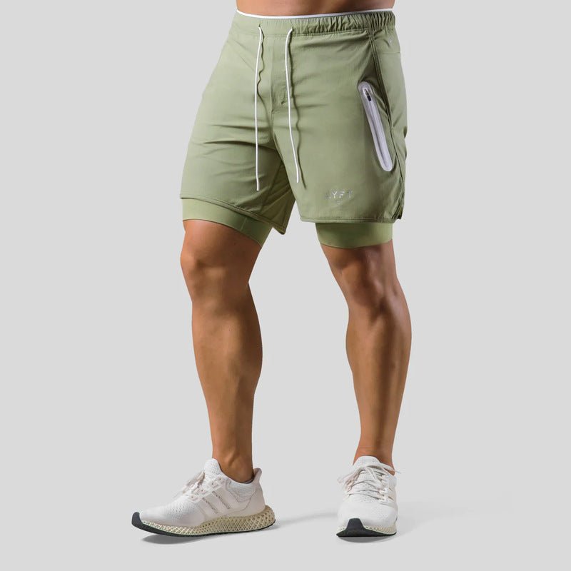 Active Edge | Men's Gym Shorts with Compression Liner | Breathable Fabric for Ultimate Workout Performance