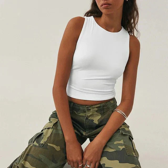 Amara Collection | Women's Crop Top with High Neck Design | Stylish Essential for Everyday Wear