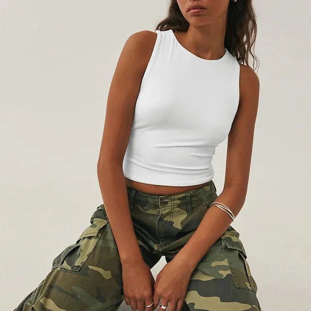 Amara Collection | Women's Crop Top with High Neck Design | Stylish Essential for Everyday Wear