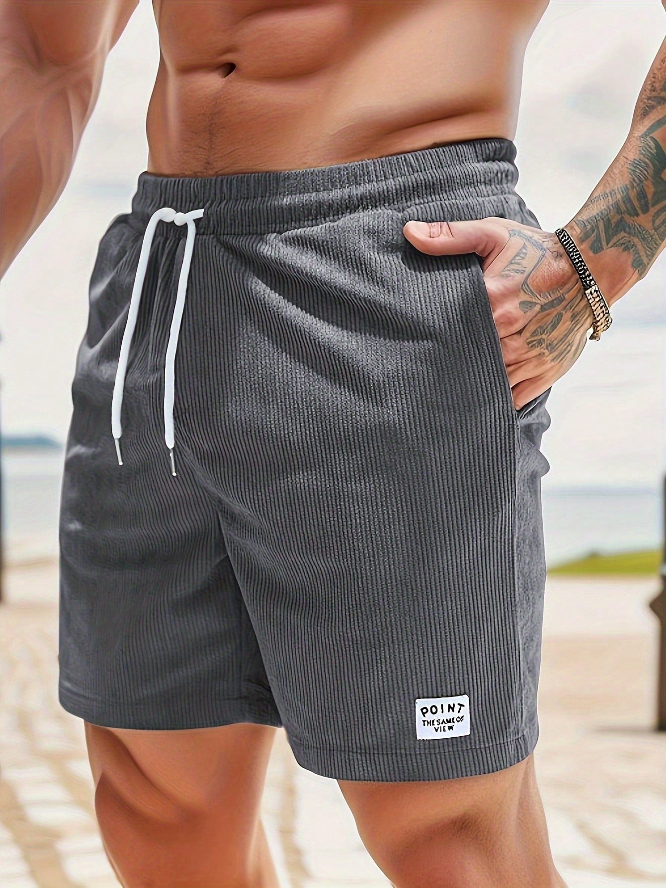 Casual Summer Men's Shorts with Adjustable Drawstring Waist | Lightweight & Comfortable Everyday Wear