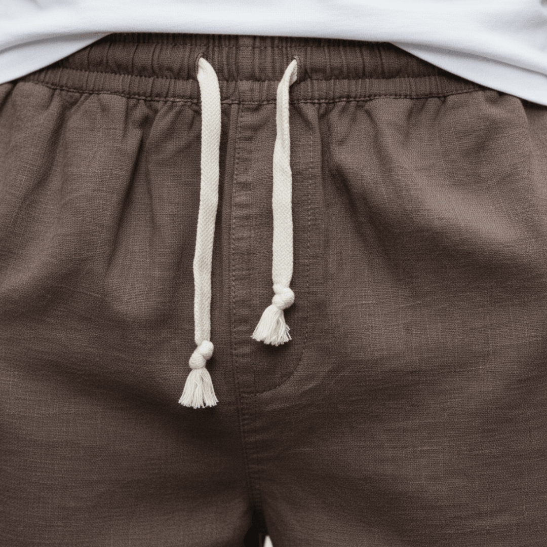 Comfort Fit | Men's Shorts with Adjustable Drawstring | Breathable Cotton for Summer Comfort