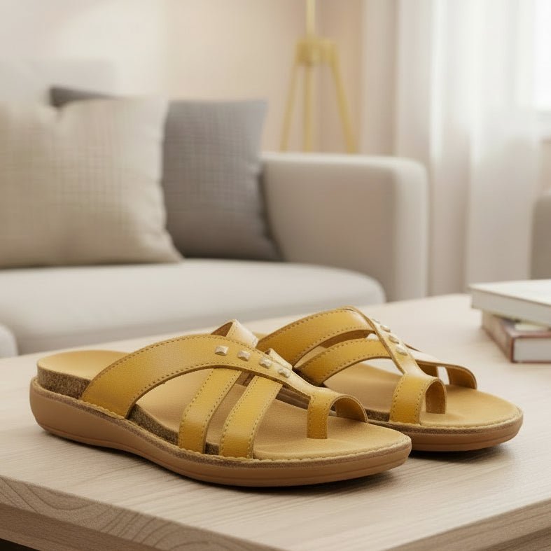 Comfort Step | Women's Sandals with Padded Cross Straps | Orthopedic Support for All-Day Comfort