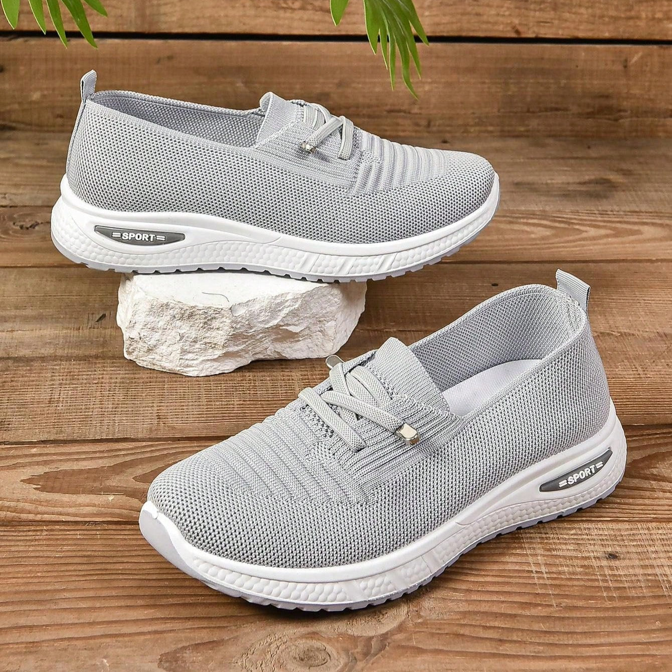 Comfort Walk | Women's Slip-On Sneakers with Breathable Mesh Design | Stylish Support for Sensitive Feet