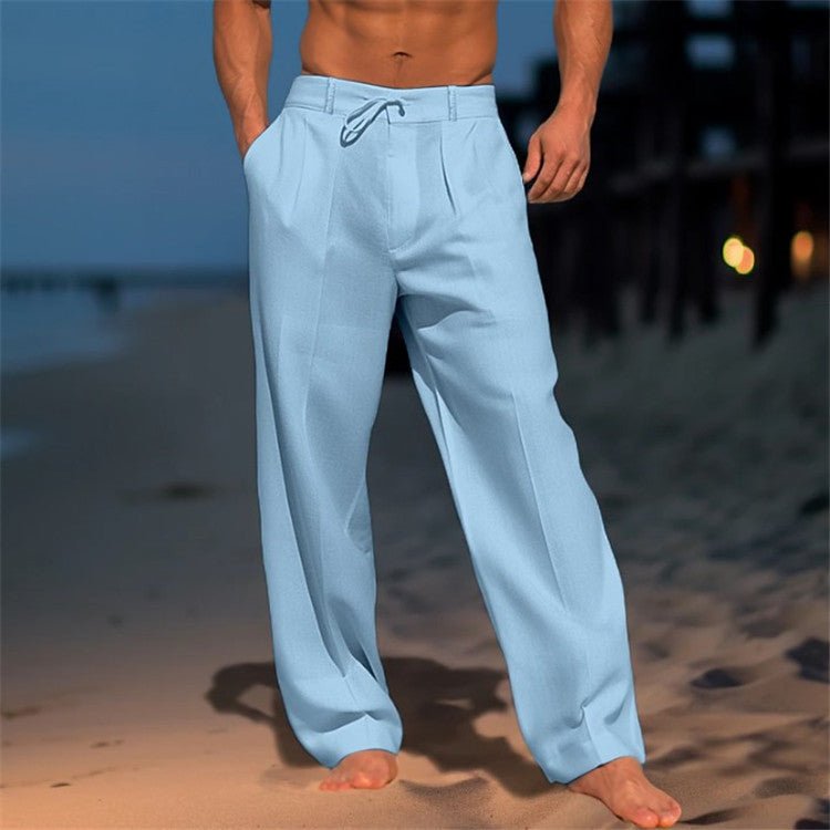 Darren | Men's Pants with Adjustable Drawstring Waist | Lightweight Casual Joggers for Spring Comfort