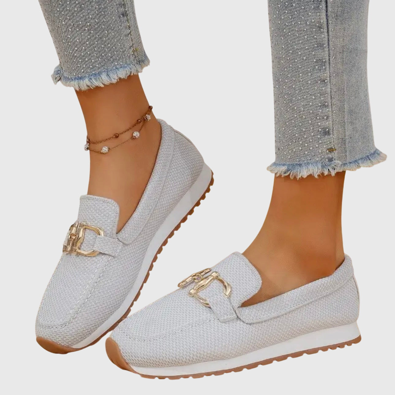 Elegant Comfort | Women's Black Loafers with Cushioned Support | Slip-On Design for All-Day Comfort