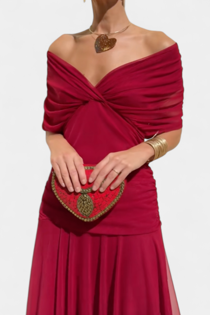 Eryzziah | Women's Floral Print Dress with V-Neckline | Elegant Summer Style for Wedding Guests and Special Occasions