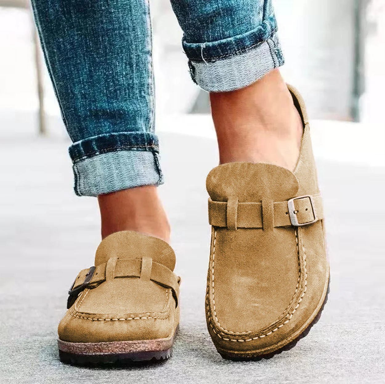 Evelyn | Women's Leather Moccasins with Orthopedic Insole | Comfortable Slip-On Design for Everyday Style