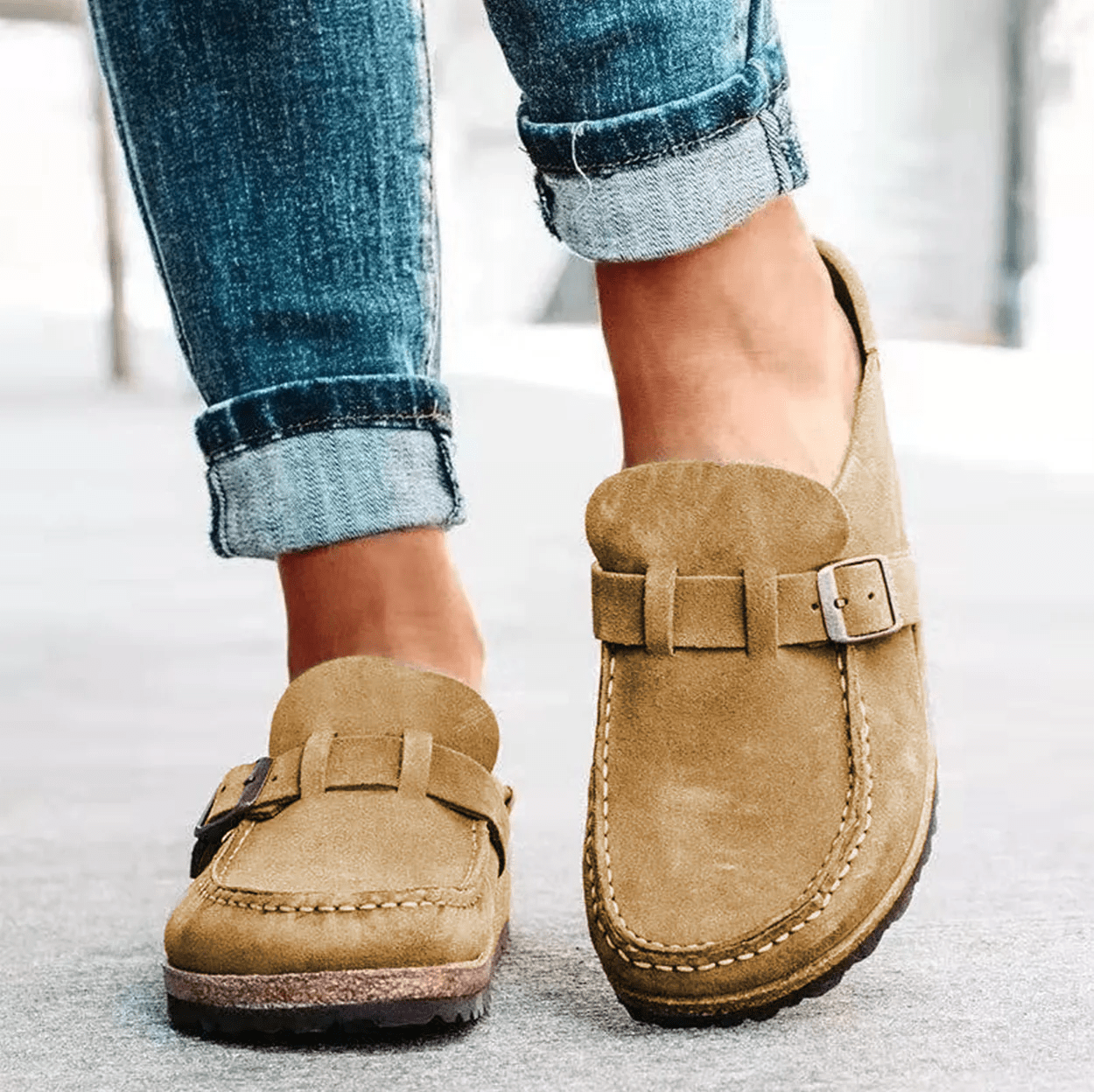 Evelyn | Women's Leather Moccasins with Orthopedic Insole | Comfortable Slip-On Design for Everyday Style