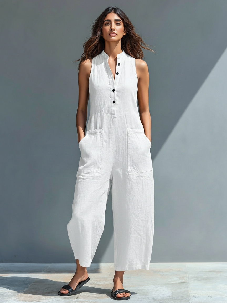 Lorraine Collection | Wide Leg Jumpsuit for Women with Breathable Fabric | Effortless Style for Everyday Comfort
