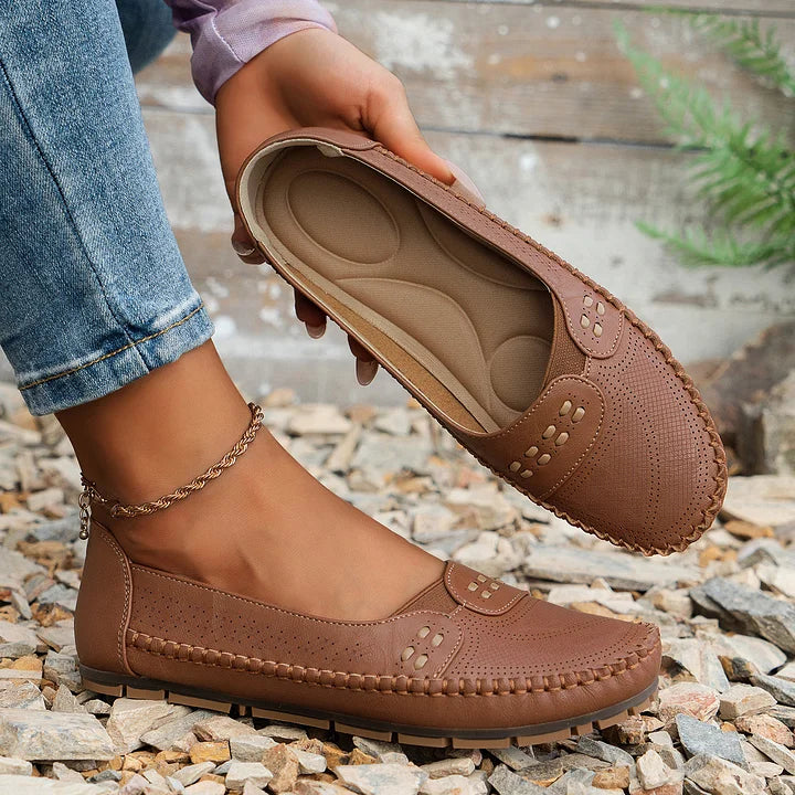Megan Collection | Women's Orthopedic Slip-On Shoes with Supportive Sole | Comfortable Everyday Footwear