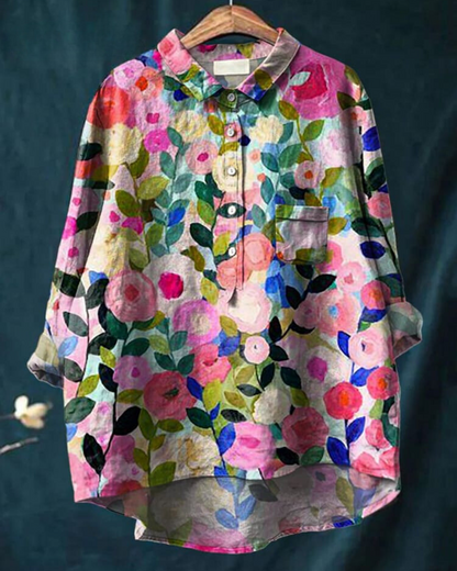 Monette Floral Blouse — Lightweight Feminine Everyday Top 1