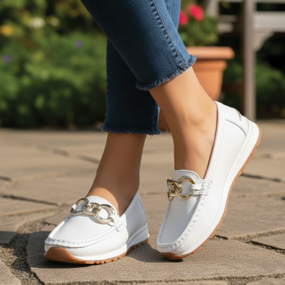 Ellie Collection | Black Loafers for Women with Slip-Resistant Sole | Stylish Comfort for Daily Wear