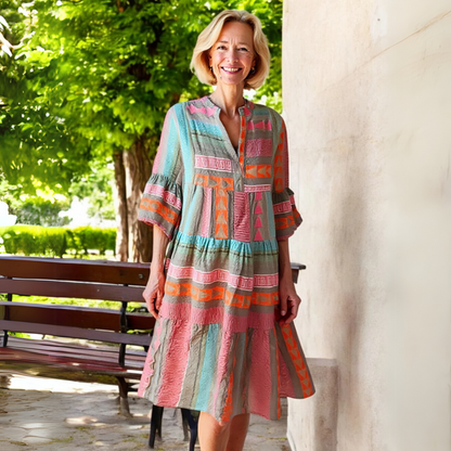Nova Collection | Women's Dress with Ruffle Details | Flattering A-Line Silhouette for Effortless Style
