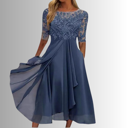 Elegant Lace Dress for Women – Flattering Layered Skirt 1