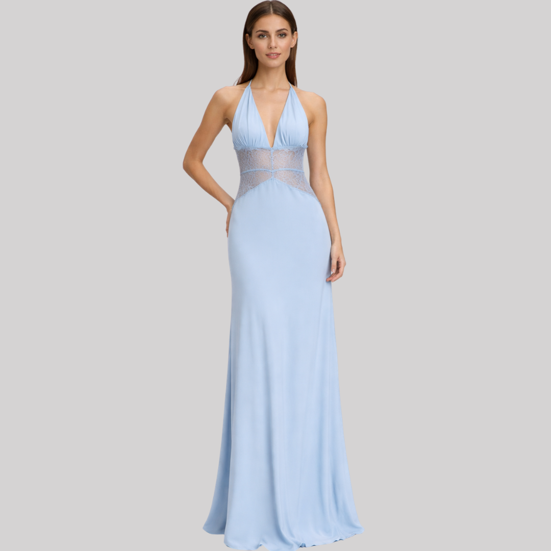 Imogen | Elegant Maxi Dress for Women with Backless Lace Design | Timeless Style for Any Occasion