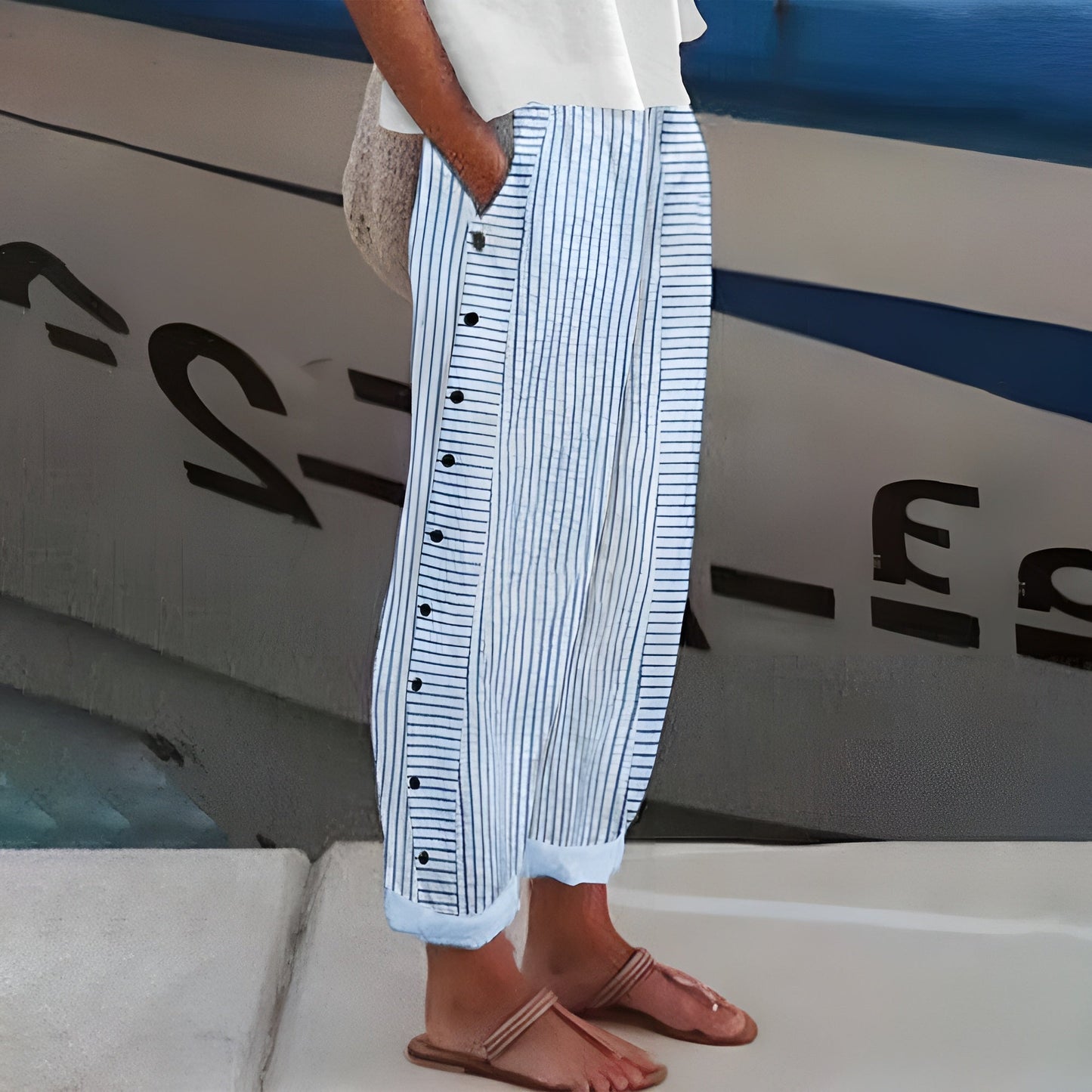 Barbara™ Comfortable Women's Pants with Side Pockets 1