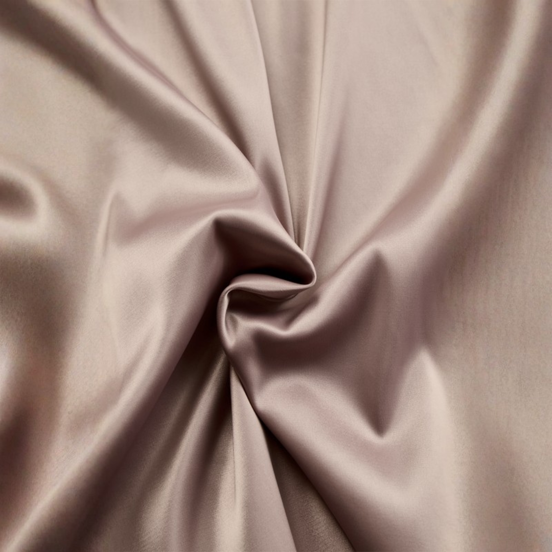 Elegant Evening Gown | Champagne Satin One-Shoulder Dress with Luxurious Drape | Formal Wear for Timeless Sophistication