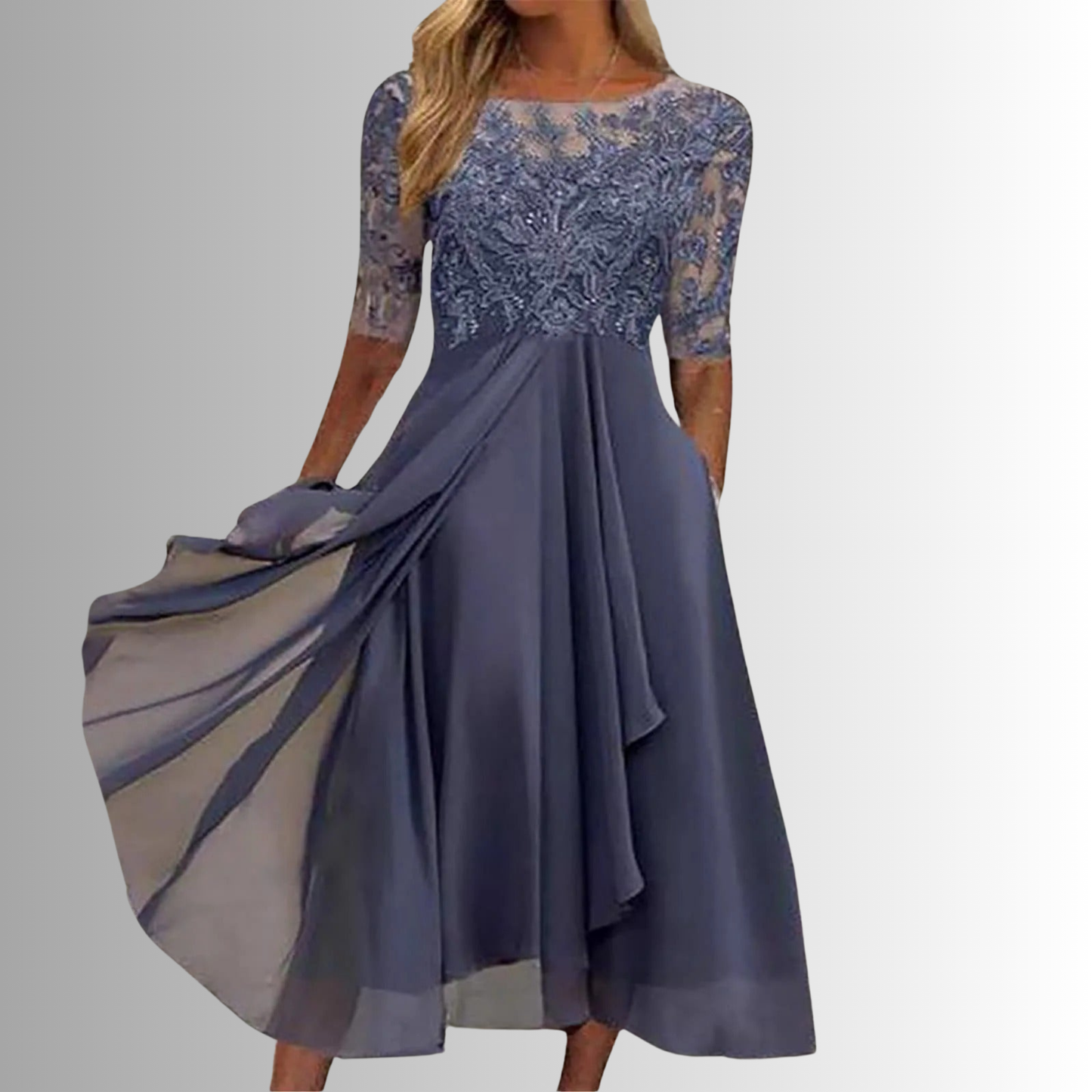 Elegant Lace Dress for Women – Flattering Layered Skirt 5
