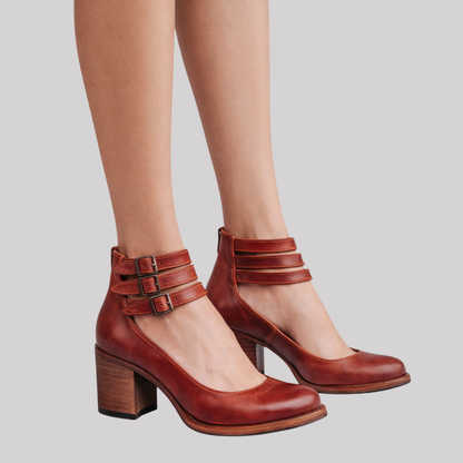 Elegant Strappy Women's Heels with Block Heel Design for Everyday Style