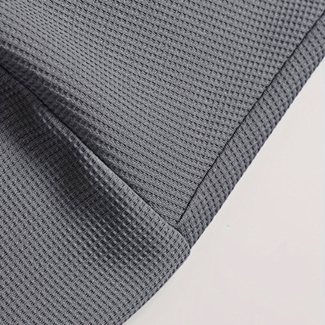 Lounge Comfort | Men's Waffle Knit Lounge Set with Relaxed Fit | Breathable Fabric for Casual Comfort
