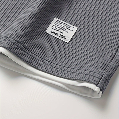 Lounge Comfort | Men's Waffle Knit Lounge Set with Relaxed Fit | Breathable Fabric for Casual Comfort