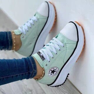 Aaliyah | Women's Sneakers with Cushioned Platform & Breathable Canvas | Stylish Comfort for All-Day Wear
