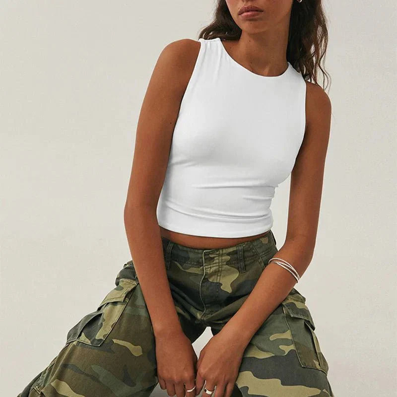 Amara Collection | Women's Crop Top with High Neck Design | Stylish Essential for Everyday Wear