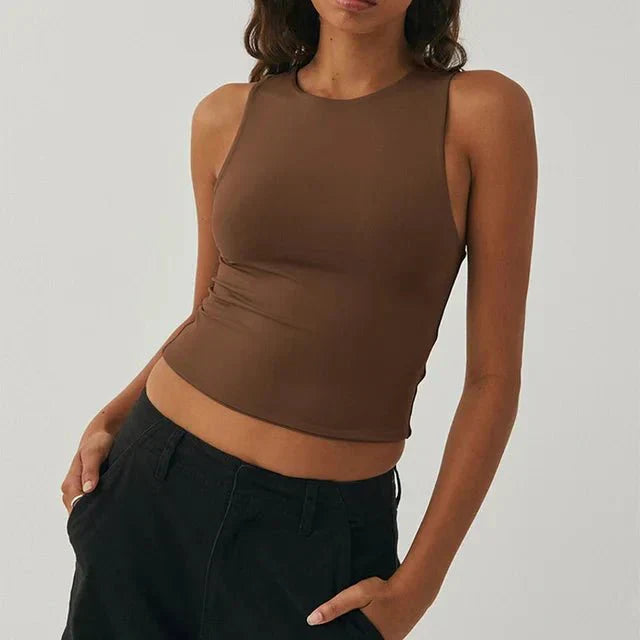 Amara Collection | Women's Crop Top with High Neck Design | Stylish Essential for Everyday Wear