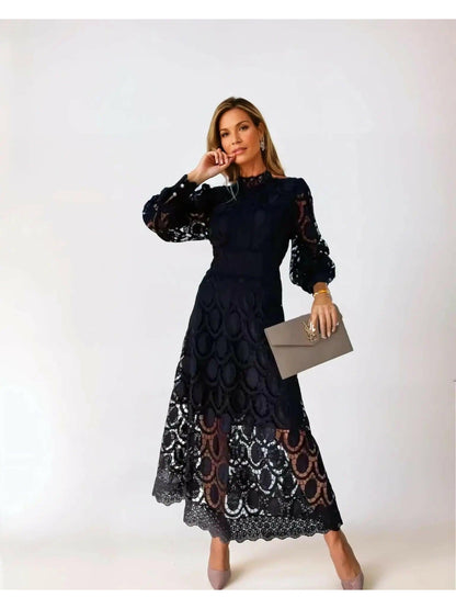 Amélie | White Lace Dress for Women with Intricate Detailing | Elegant Party Dress for Any Occasion