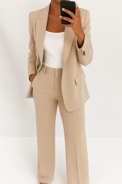 Brenda Collection | Women's Suit Set with Tailored Fit & Versatile Blazer | Stylish Combo for Office and Evening Wear