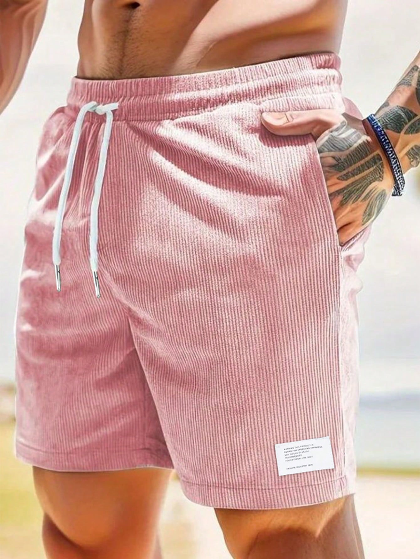 Casual Summer Men's Shorts with Adjustable Drawstring Waist | Lightweight & Comfortable Everyday Wear
