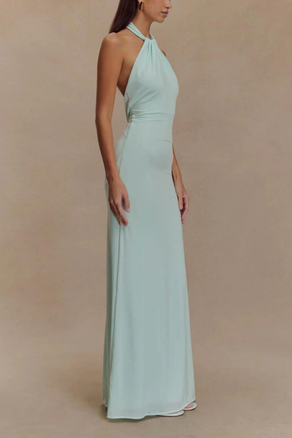 Celeste | Bodycon Maxi Dress with Open Back Design | Elegant Long Dress for Wedding Guests