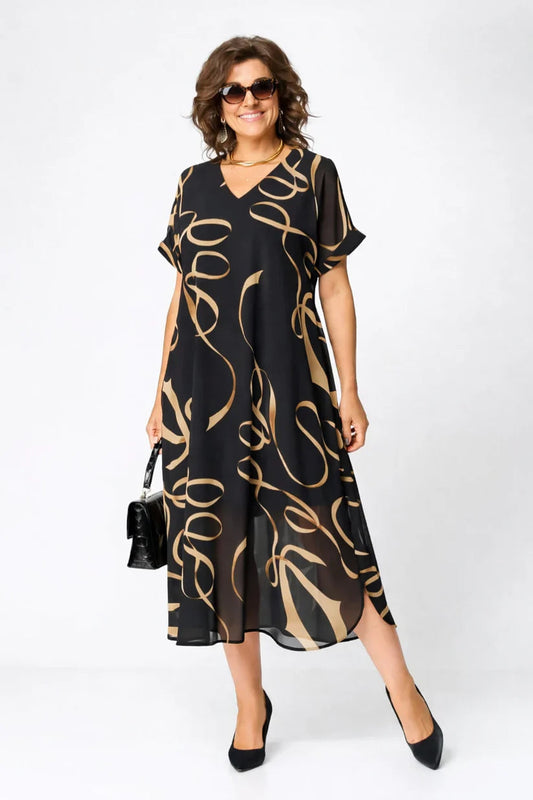 Celina Collection | Women's Midi Summer Dress with Soft Fabric | Effortless Elegance for All-Day Comfort
