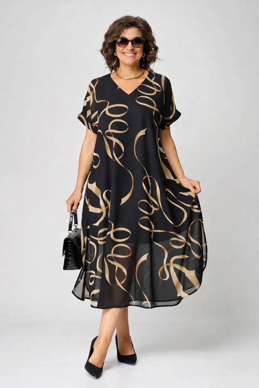 Celina Collection | Women's Midi Summer Dress with Soft Fabric | Effortless Elegance for All-Day Comfort