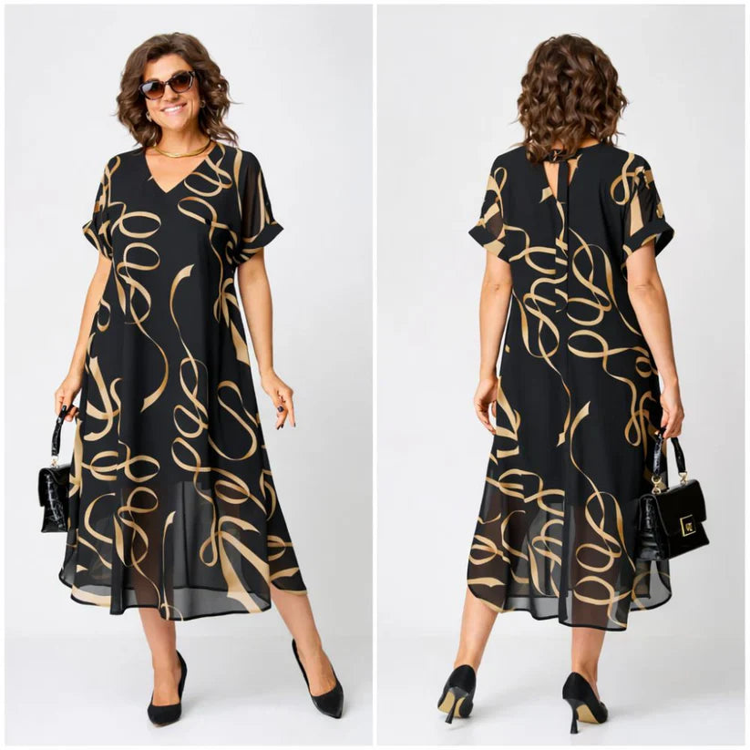 Celina Collection | Women's Midi Summer Dress with Soft Fabric | Effortless Elegance for All-Day Comfort