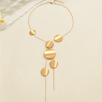 Orbit Disc Necklace – Bold Sculptural Multi-Strand Design 2