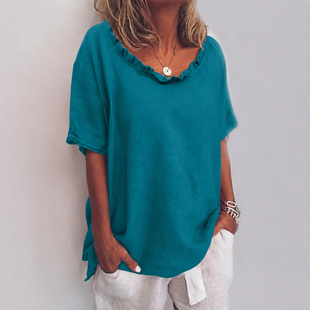 Kathleen™ Loose Blouse — Lightweight Breathable Everyday Top 5
