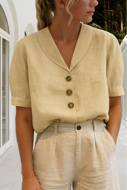 Ethel™ Elegant Wrap Neckline Blouse for Women 2