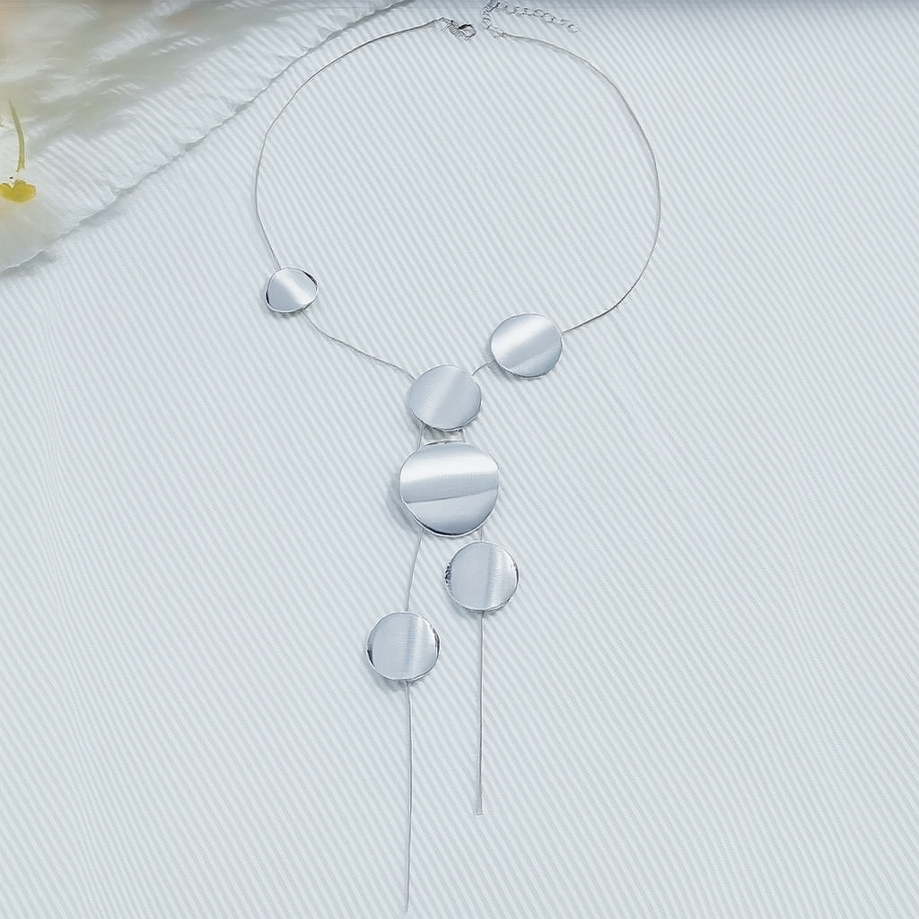 Orbit Disc Necklace – Bold Sculptural Multi-Strand Design 4