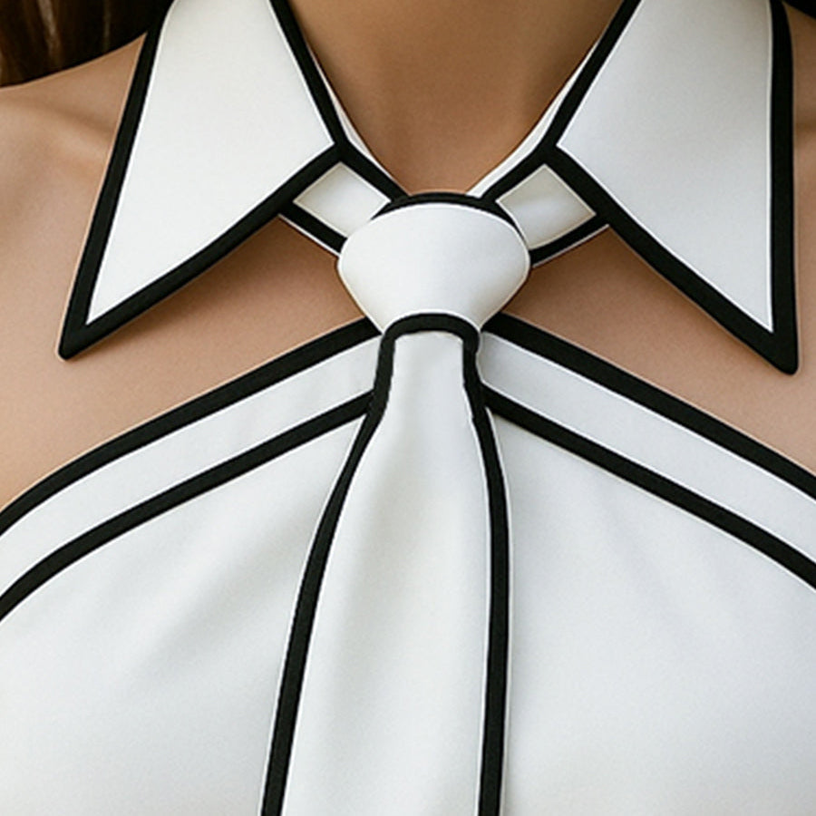 Chic Collection | Women's Blouse with Halter Neck Design | Elegant Summer Tops for Stylish Occasions