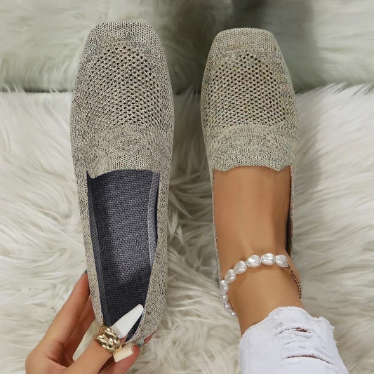 Clara | Black Flats for Women with Cushioned Insole | Slip-On Comfort for Everyday Style