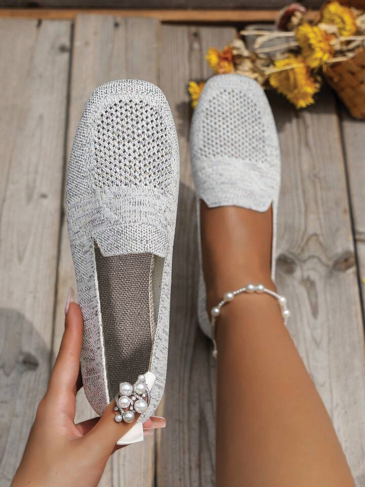 Clara | Black Flats for Women with Cushioned Insole | Slip-On Comfort for Everyday Style