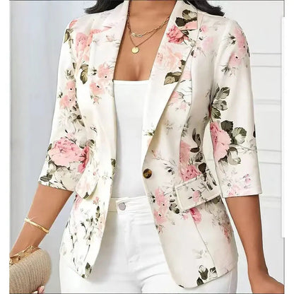 Clare Collection | Women's Blazer with Lightweight Floral Design | Effortless Layering for Chic Style