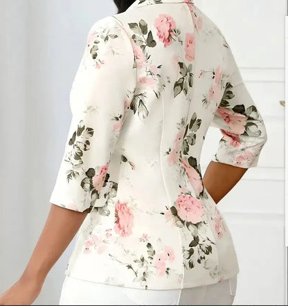 Clare Collection | Women's Blazer with Lightweight Floral Design | Effortless Layering for Chic Style