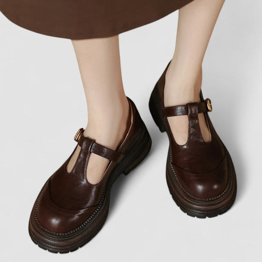 Classic Comfort | Women's Shoes - Supportive Orthopedic Mary Janes with T-Strap Design | Vintage Style for All-Day Wear