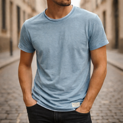 Classic Crew Neck | Men's T-Shirt with Soft Lightweight Fabric | Versatile Casual Wear for Everyday Comfort