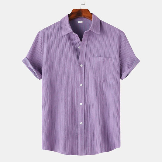 Coastal Collection | Men's Shirt with Moisture-Wicking Fabric | Classic Fit for Summer Comfort
