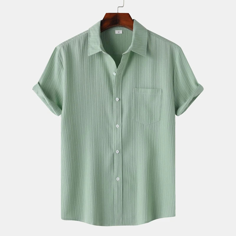 Coastal Collection | Men's Shirt with Moisture-Wicking Fabric | Classic Fit for Summer Comfort